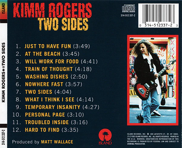 Kimm Rogers - Two Sides (CD, Album) - Image 2