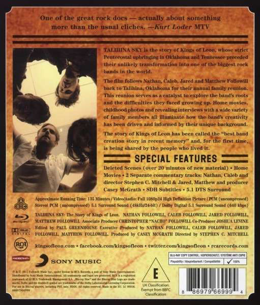 Kings Of Leon - Talihna Sky (Blu-ray, Doc) - Image 2