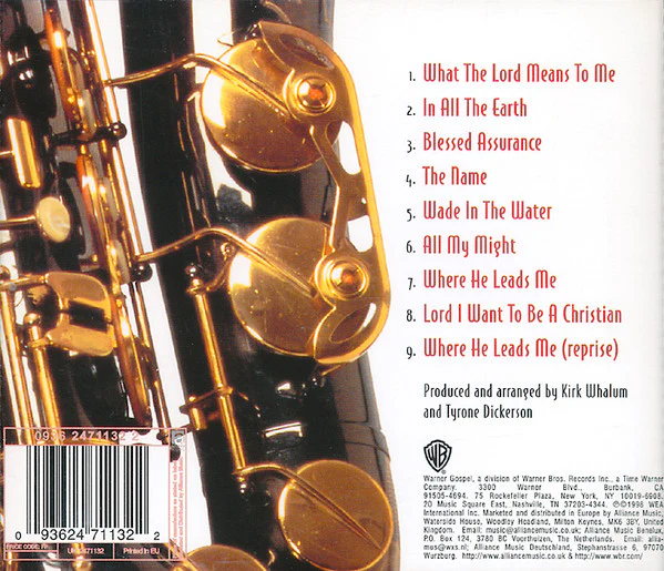 Kirk Whalum - The Gospel According To Jazz - Chapter I (CD, Album) - Image 2