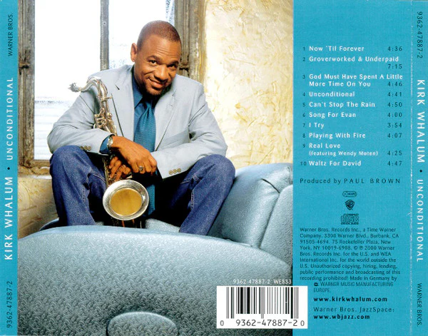 Kirk Whalum - Unconditional (CD, Album) - Image 2