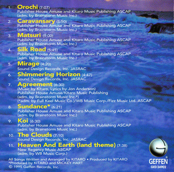 Kitaro - The Best Of Kitaro (CD, Comp) - Image 3