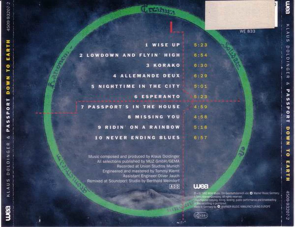 Klaus Doldinger & Passport* - Down To Earth (CD, Album) - Image 3