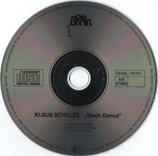 Klaus Schulze - Blackdance (CD, Album, RP) - Image 3