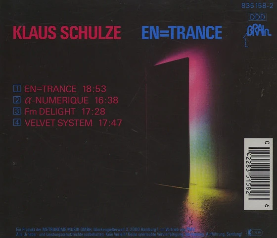 Klaus Schulze - En=Trance (CD, Album) - Image 2