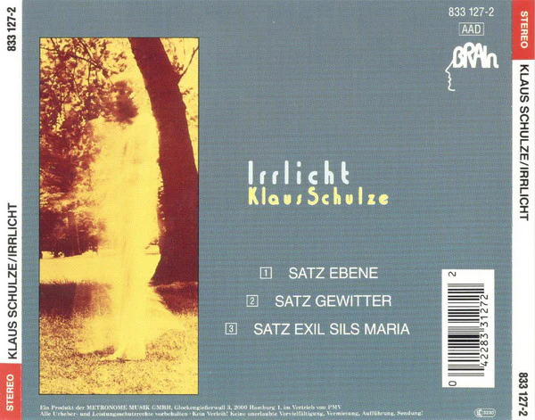 Klaus Schulze - Irrlicht (CD, Album, RE) - Image 2