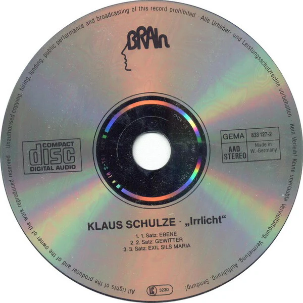 Klaus Schulze - Irrlicht (CD, Album, RE) - Image 3