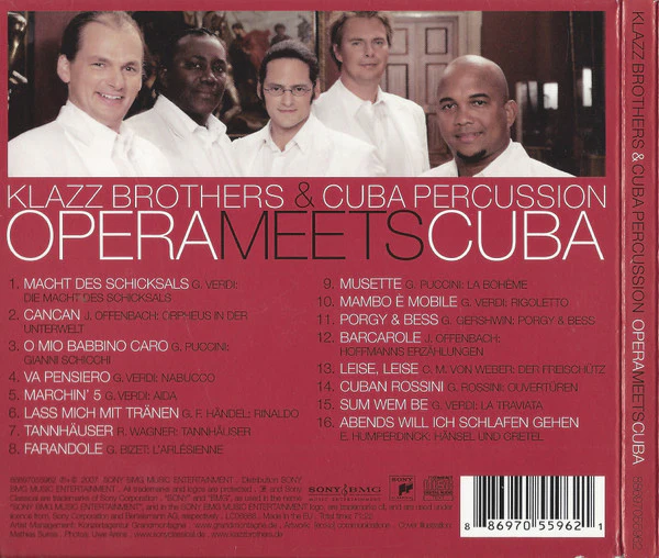 Klazz Brothers & Cuba Percussion - Opera Meets Cuba (CD, Album, Enh, Dig) - Image 2
