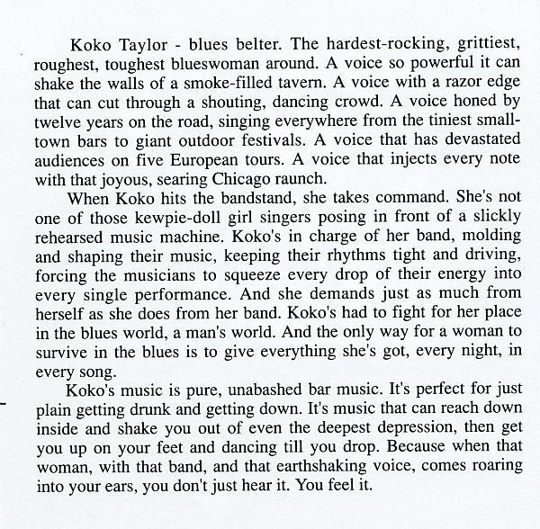 Koko Taylor - The Earthshaker (CD, Album, RE) - Image 4
