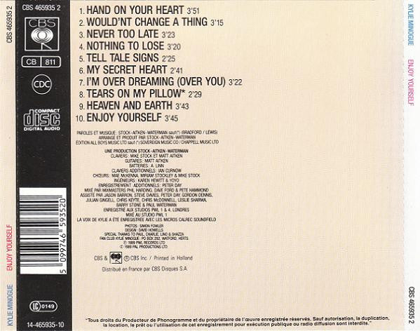 Kylie Minogue - Enjoy Yourself (CD, Album) - Image 2