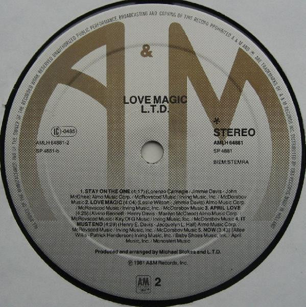 L.T.D. - Love Magic (LP, Album) - Image 4