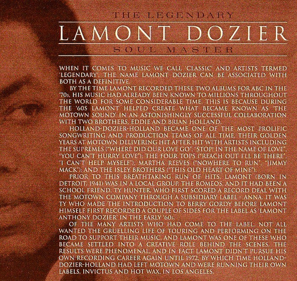 Lamont Dozier - The Legendary Soul Master (CD, Comp) - Image 5