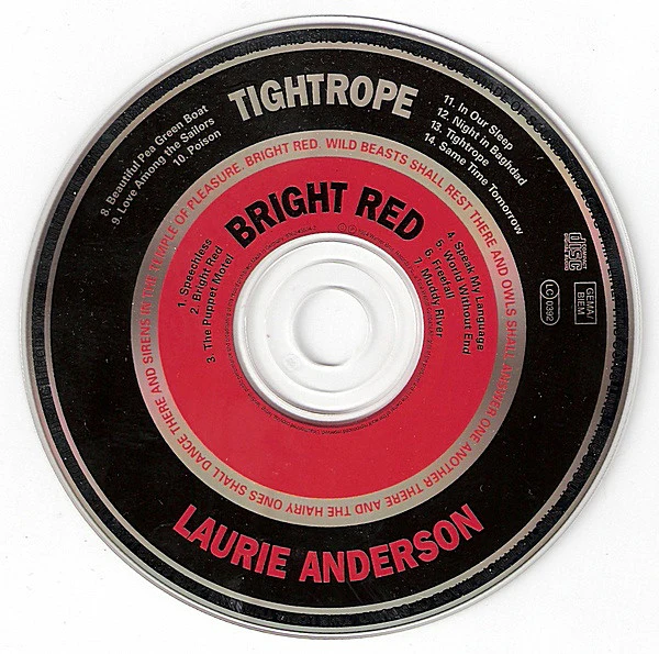 Laurie Anderson - Bright Red (CD, Album) - Image 3