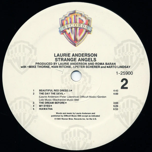Laurie Anderson - Strange Angels (LP, Album) - Image 4