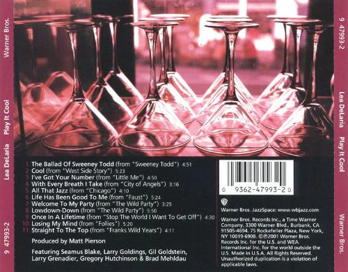 Lea DeLaria - Play It Cool (CD, Album) - Image 2