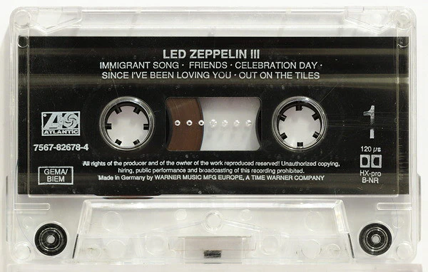 Led Zeppelin - Led Zeppelin III (Cass, Album, RE, Dol) - Image 3