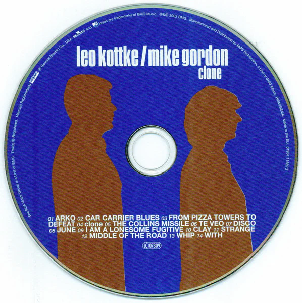 Leo Kottke / Mike Gordon - Clone (HDCD, Album) - Image 3