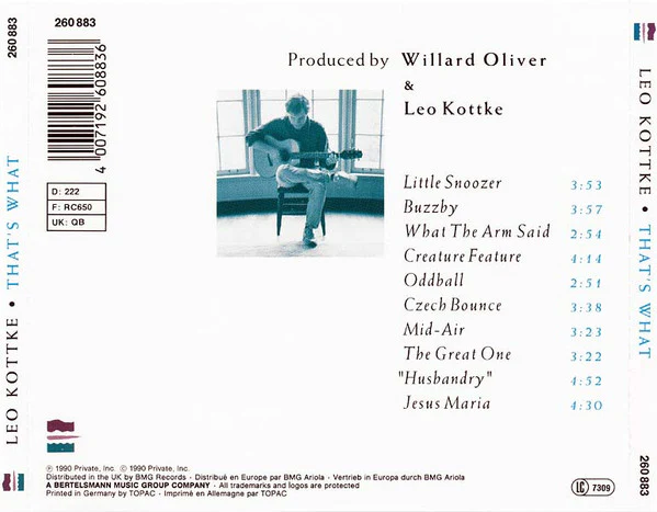 Leo Kottke - That's What (CD, Album) - Image 2