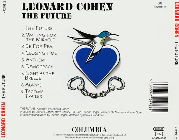 Leonard Cohen - The Future (CD, Album, RE) - Image 2