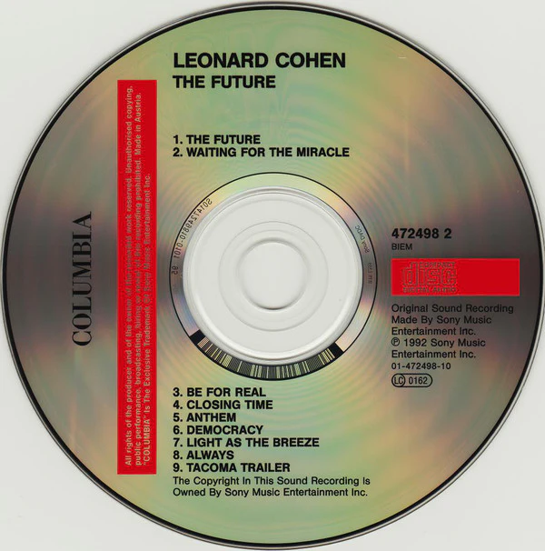 Leonard Cohen - The Future (CD, Album, RE) - Image 3