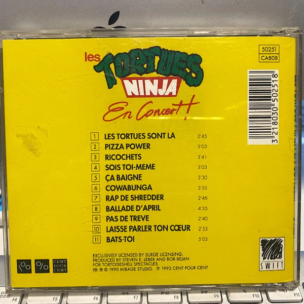 Les Tortues Ninja* - Les Tortues Ninja En Concert! (CD, Album) - Image 2