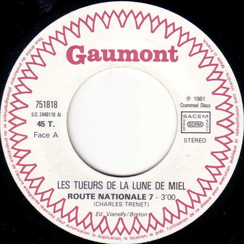Les Tueurs De La Lune De Miel / The Honeymoon Killers - Route Nationale 7 (7") - Image 3