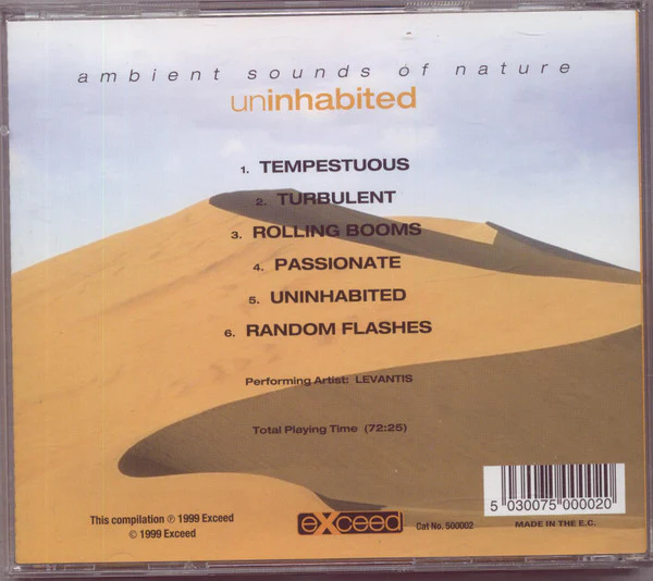 Levantis - Ambient Sounds Of Nature: Uninhabited (CD, Comp) - Image 2