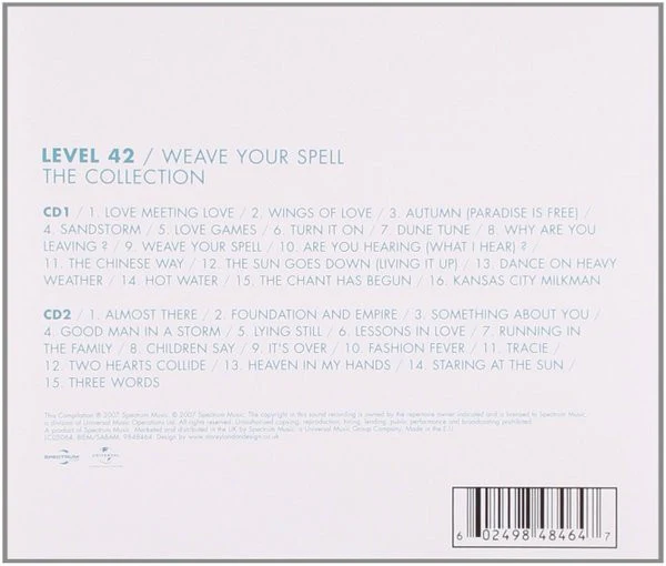 Level 42 - Weave Your Spell: The Collection (2xCD, Comp) - Image 2