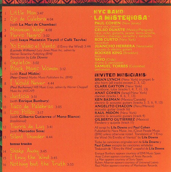 Lila Downs - Shake Away (CD, Album) - Image 3