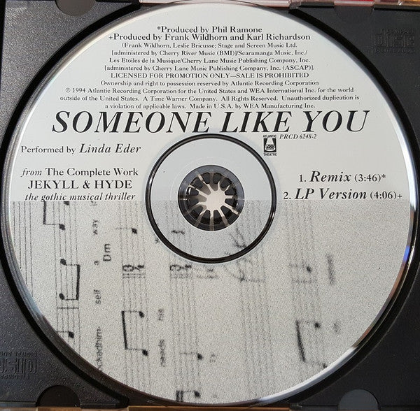 Linda Eder - Someone Like You (CD, Single, Promo) - Image 3