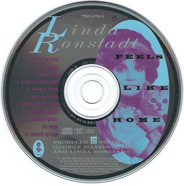 Linda Ronstadt - Feels Like Home (CD, Album) - Image 3
