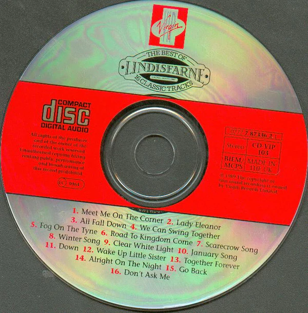 Lindisfarne - The Best Of Lindisfarne - 16 Classic Tracks (CD, Comp) - Image 5