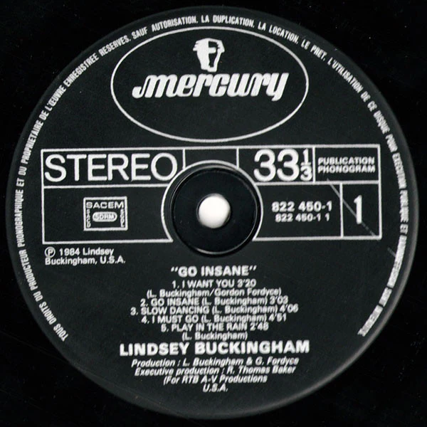 Lindsey Buckingham - Go Insane (LP, Album) - Image 5