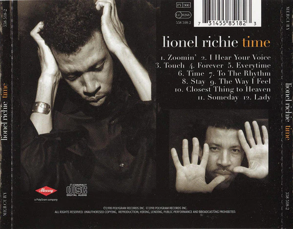 Lionel Richie - Time (CD, Album) - Image 2