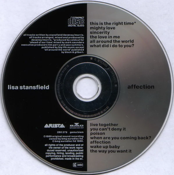 Lisa Stansfield - Affection (CD, Album) - Image 3
