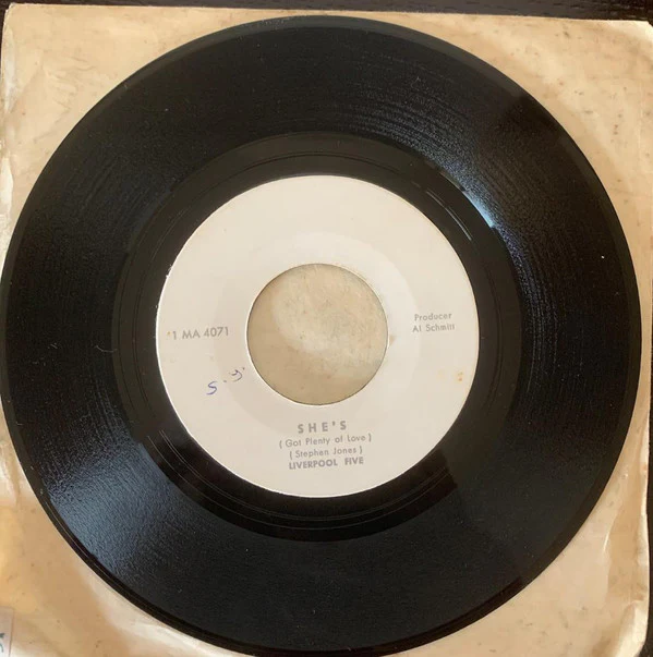 Liverpool Five - She's / Cloudy (7", Single, Promo)