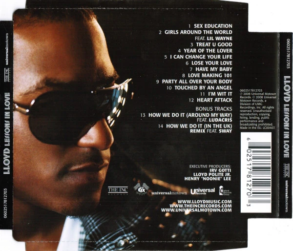 Lloyd - Lessons In Love (CD, Album, Sup) - Image 2