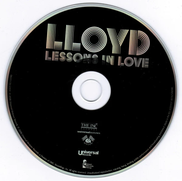 Lloyd - Lessons In Love (CD, Album, Sup) - Image 3