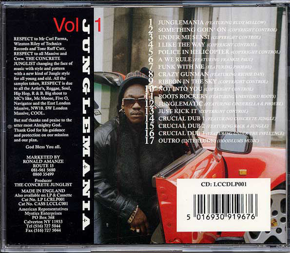 Lloydie Crucial - Junglemania Volume 1 (CD) - Image 2