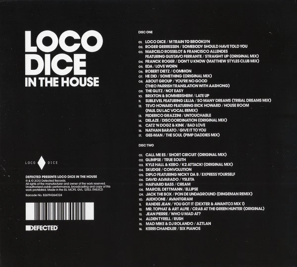 Loco Dice - In The House (2xCD, Mixed) - Image 3