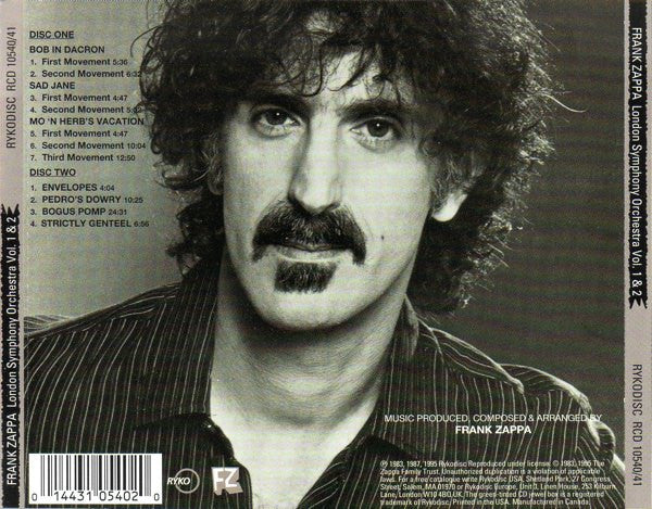 London Symphony Orchestra* - Zappa* Conducted By Kent Nagano - Zappa - Vol. I & II (2xCD, Comp, RM) - Image 2