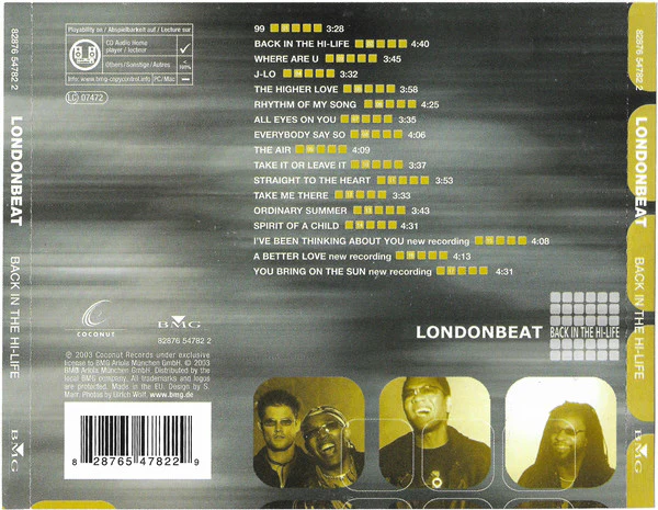 Londonbeat - Back In The Hi-Life (CD, Album) - Image 3