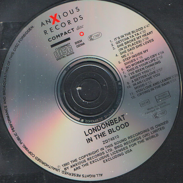 Londonbeat - In The Blood (CD, Album, RP) - Image 3