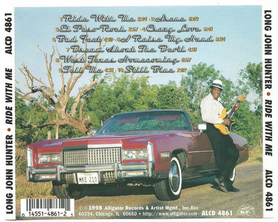 Long John Hunter - Ride With Me (CD, Album, RE, RM) - Image 2