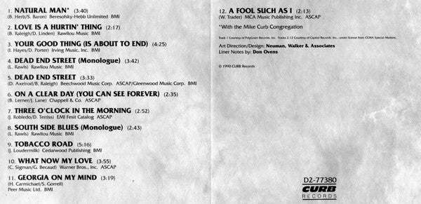 Lou Rawls - Lou Rawls Greatest Hits (CD, Album, Comp) - Image 4