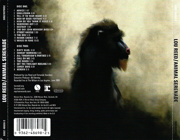Lou Reed - Animal Serenade (2xCD, Album) - Image 2