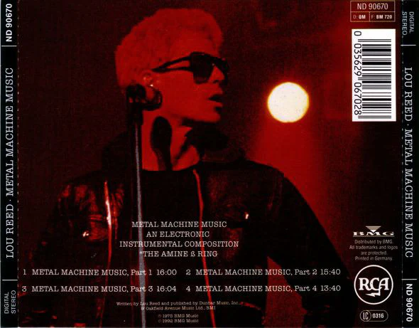 Lou Reed - Metal Machine Music (CD, Album, RE) - Image 2