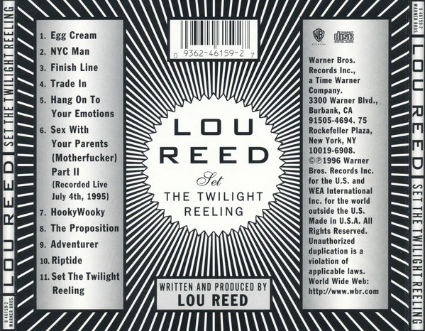 Lou Reed - Set The Twilight Reeling (CD, Album) - Image 2