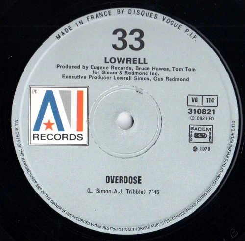 Lowrell* - Mellow, Mellow Right On / Overdose (12", Maxi) - Image 4