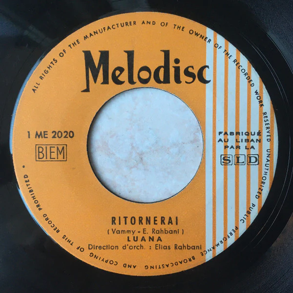 Luana - Ritornerai / Amor Mio (7")