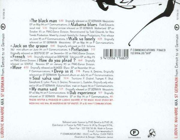 Ludovic Navarre AKA St Germain - From Detroit To St Germain (CD, Comp) - Image 3